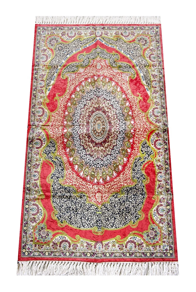 Prayer Mat Muslim Praying Rug Traditional Islamic Accessories High Quality Sajjadah Print 290 Gram 70 * 124 Cm Wedding Gifts Low