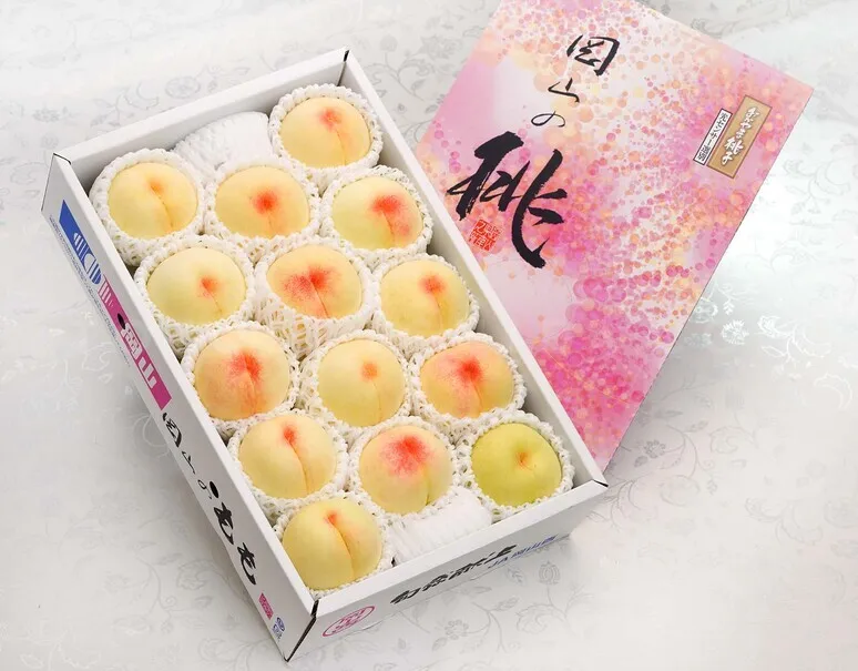 Высококачественная Подарочная коробка из свежего персикового хакухо из окаямы, Япония