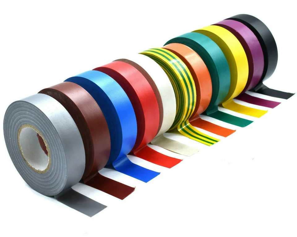 High quality flame retardant black PVC electrical insulation tape 20 meters for wire harness