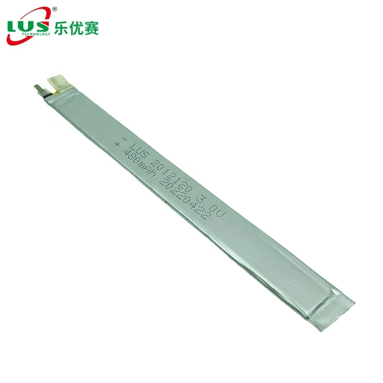 super narrow limno2 pouch cell CP2012120 3.0V 480mah CP2012120 Flat Battery For Smoke Alarm