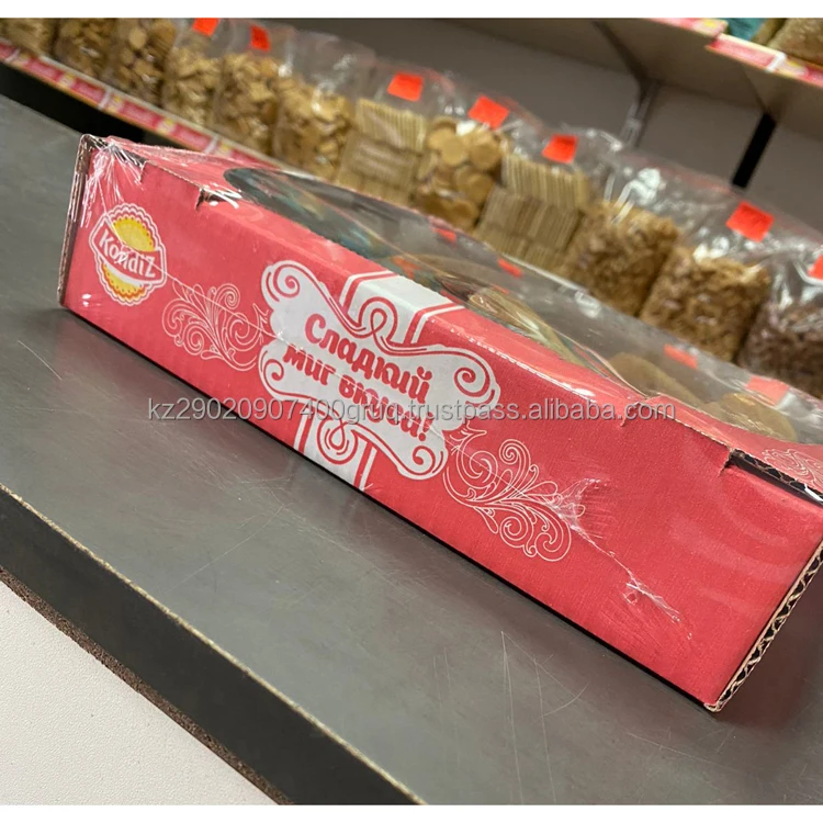 Cookie snacks double layer sweet and crunchy best quality manufacturer prices crackers and cookies for sale packaging 0.6kg