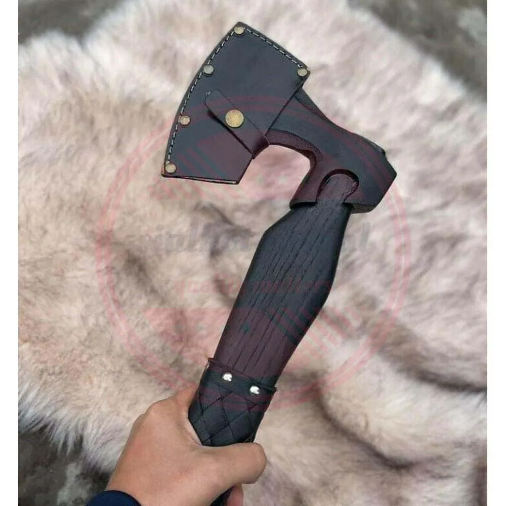 CUSTOMMADE CARBON STEEL HEAD HATCHET TOMAHAWK HUNTING TACTICAL VIKING AXES hand forge axe