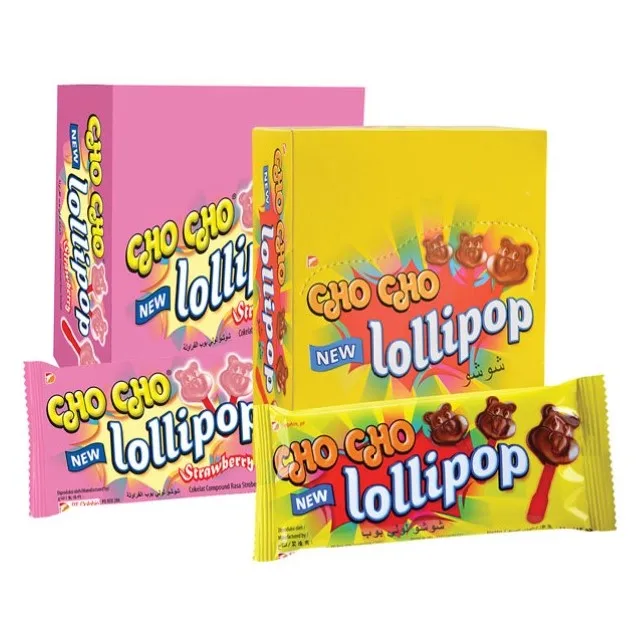 WHOLESALE Confectionery Chocolate Cho Cho Lollipop 10g Bag Strawberry Sweet Cheap Delicious Indonesia Products. BEST SALE