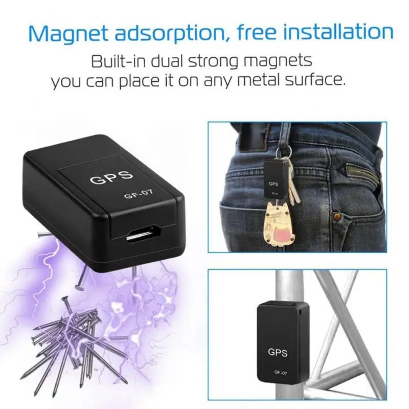 Мини-локатор отслеживания для детей старшего возраста GF07 GSM Автомобильный GPS-локатор трекер с защитой от потери запись отслеживание Голосовое управление