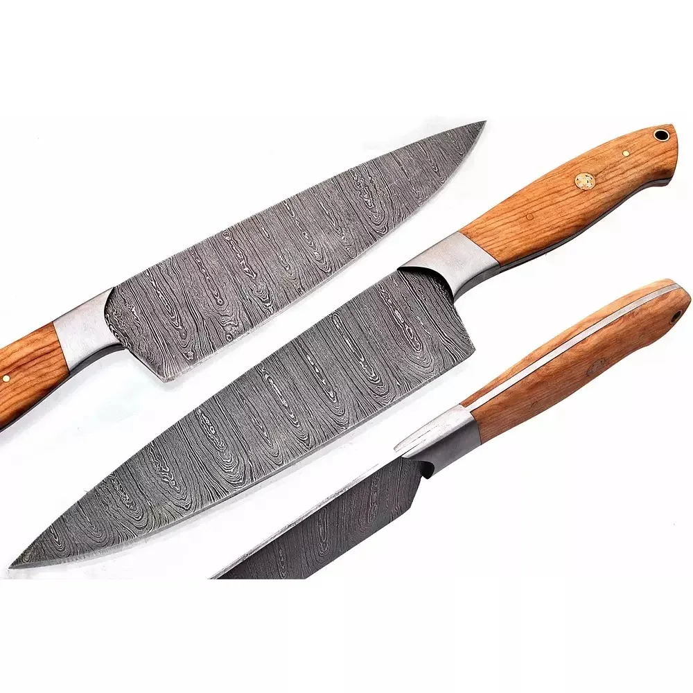 Pakistan Made Best Selling Price Best Damascus Steel Chef Knife 100% High Quality Material made Damascus Steel Chef Knife
