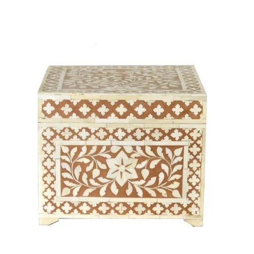 Box Resin & Wooden Brass Inlay Bone Decorative Box Jewellery Package Custom Ring Boxes with Sale