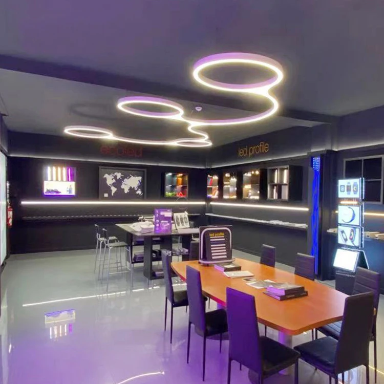 Creative Octopus Aquarius Shape LED Linear Pendant Light Science Museum Art Gallery Repository Theater Exhibition Hall Lobby