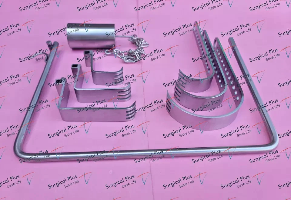 Набор ортопедических ретракторов Charnley Tetra Industries удлиненный из нержавеющей стали многоразовый для операций на тазобедренном суставе класс A+
