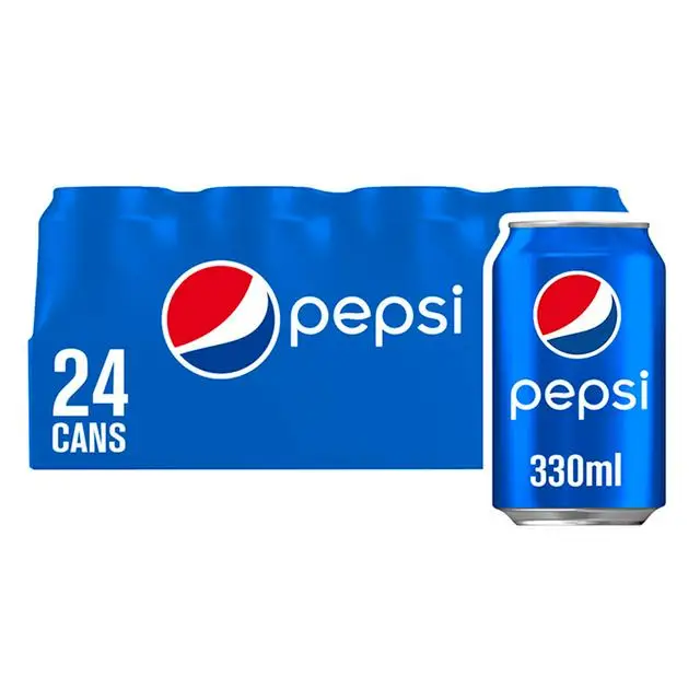 Pepsi cans and bottles available in bulk for wholesale at factory prices and worldwide delivery possible for local retailers
