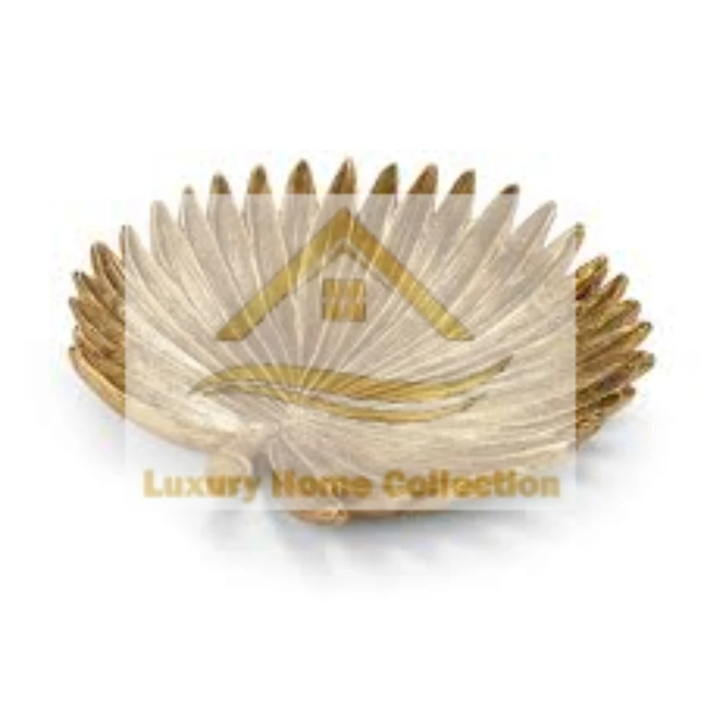 large Modern Fancy Unique Leaf Designer Tray Superior Quality Material For Serving Food And Other Items At Hotels & Restaurants