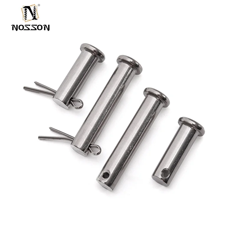 304 316 Stainless Steel flat cylindrica Round head Dowel clevis cam lock shear pin Shaft with hole positioning B-type pins