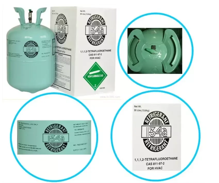 Factory price air condition 99.9% purity 13.6 kg 134a refrigerant gas R134a