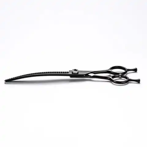 Wholesale Curved Dogs Stainless Steel Pet Hair Scissor Set Pet Trimmer Straight Scissor Professional Grooming Scissors