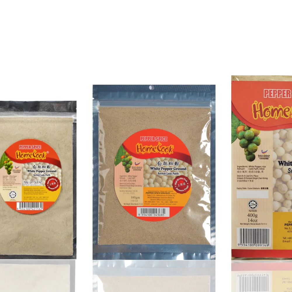 Delicious Pungent Pure Ground White Pepper Mesh 50g Price Negotiable Low MOQ For Chicken Soup Base Mustard Flavouring Powder