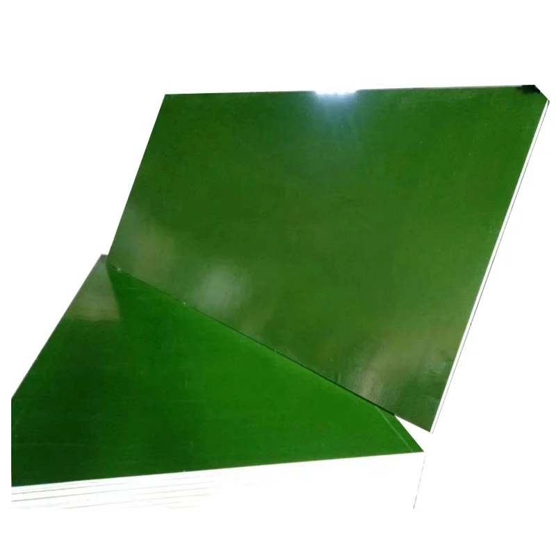 Green PP plastic film faced plywood for construction formwork materials