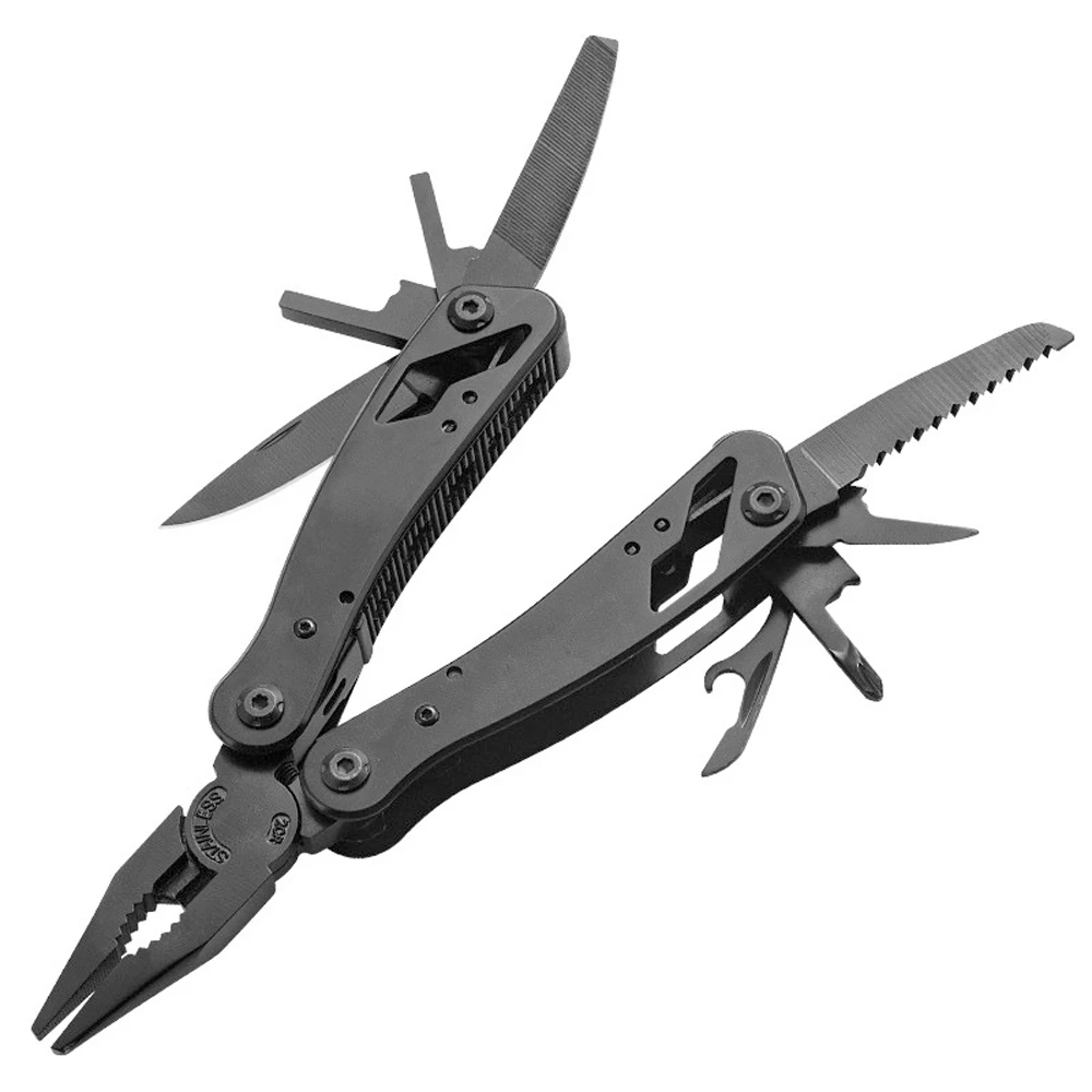 Multi-tool multi-function folding combination pliers mini telescopic pliers outdoor hunting camping survival manual tool set