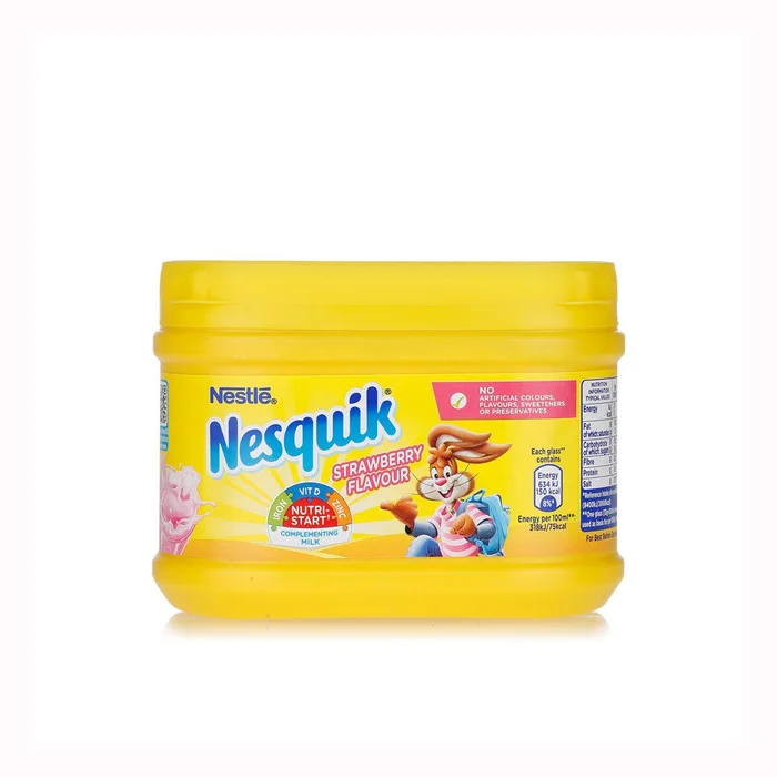 Nestle Nesquik Milk Chocolate Powder Sweet Taste with Jam Nuts Fruits Candy Solid Form in Cartoon Packaging Bulk Pack