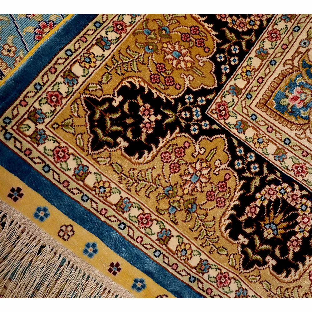 YUXIANG 4*6ft Traditional Carpet Designs Luxury Handmade Silk Carpet Turkish Rugs Online