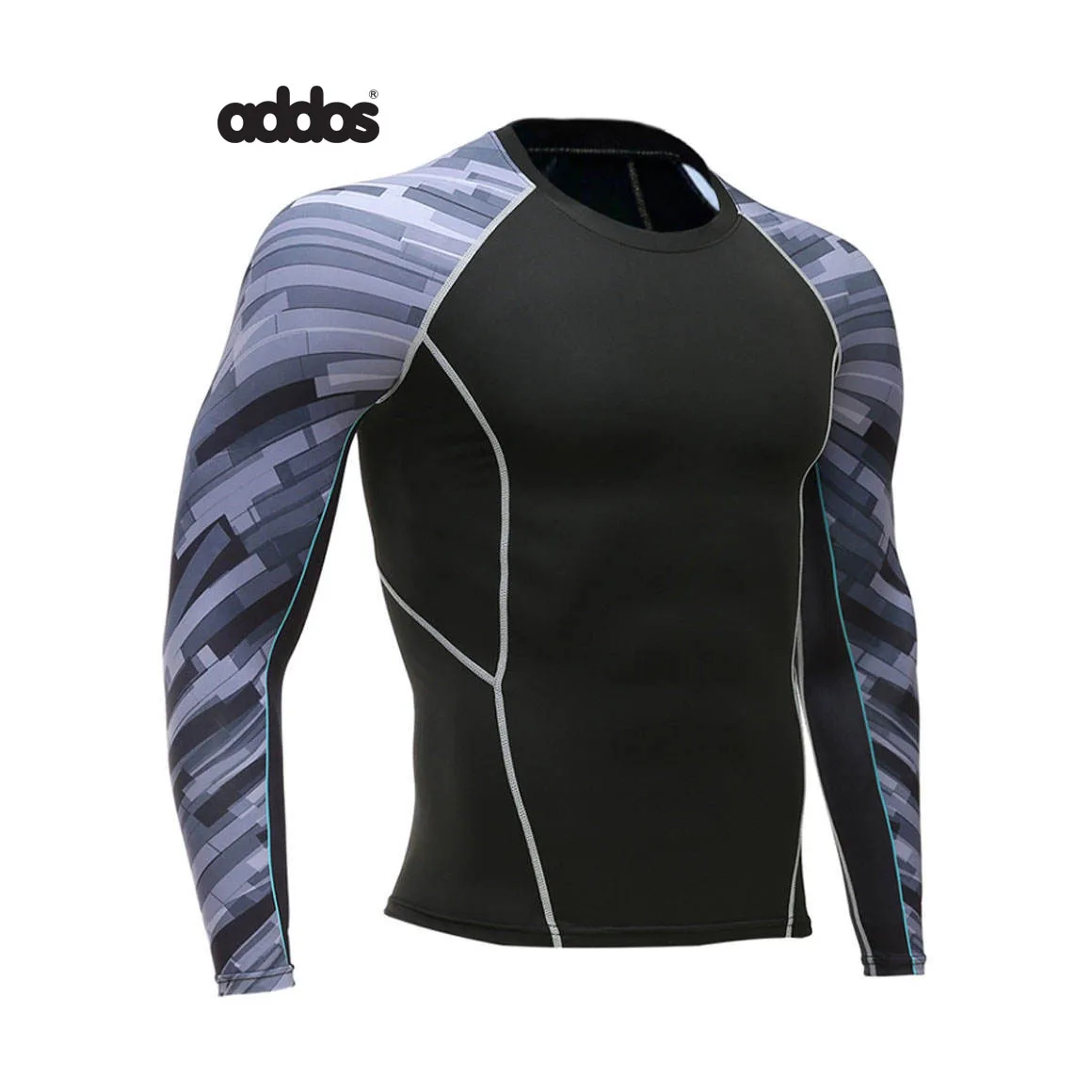 Compression Gym Shirts Long Sleeve Custom BJJ Rashguard MMA Sublimated Mens Rash Guard