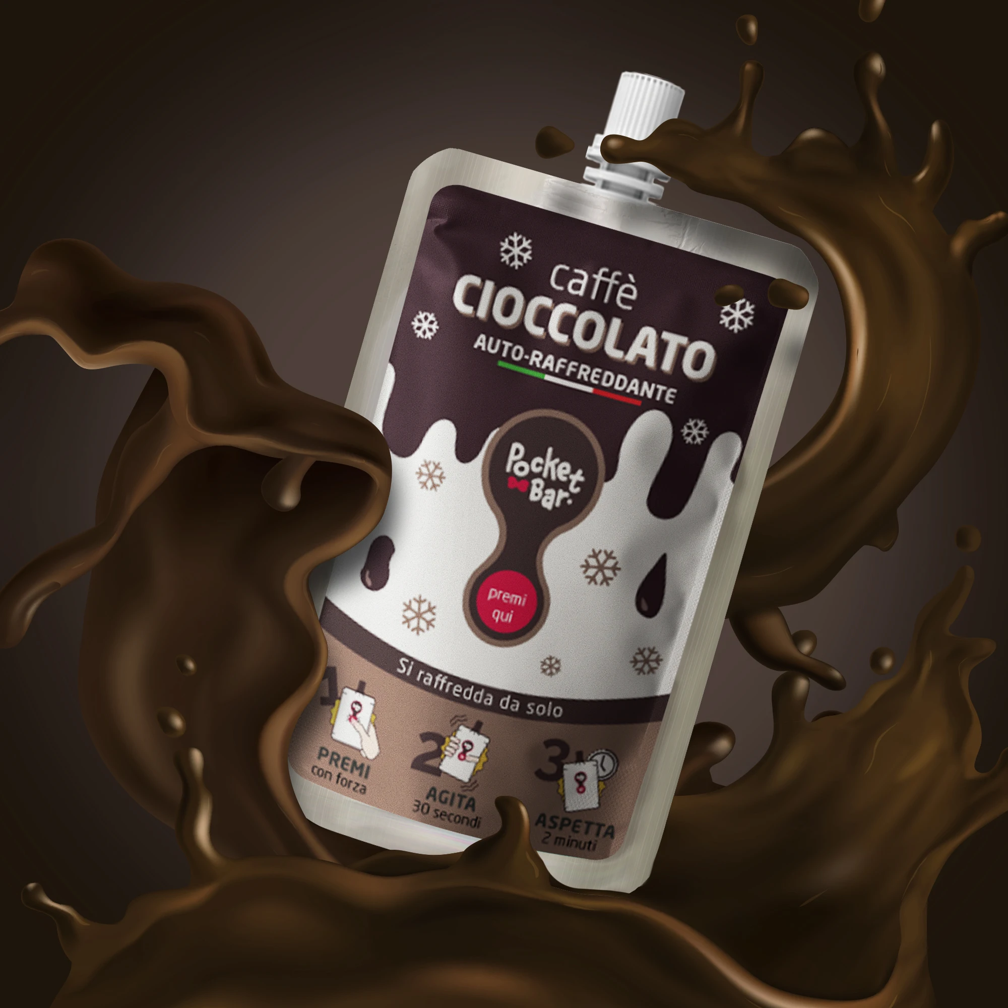 Pocket Bar Cioccolato 50 ml Ready to Drink Italian coffee Chocolat Cold  Cold Beverage Private Label Customized