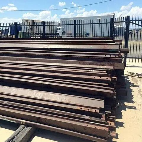 Quality Used Rail Scrap HMS 1 2 Scrap/HMS 1&2, Used Railway Track in Bulk Used Rail Steel Scrap