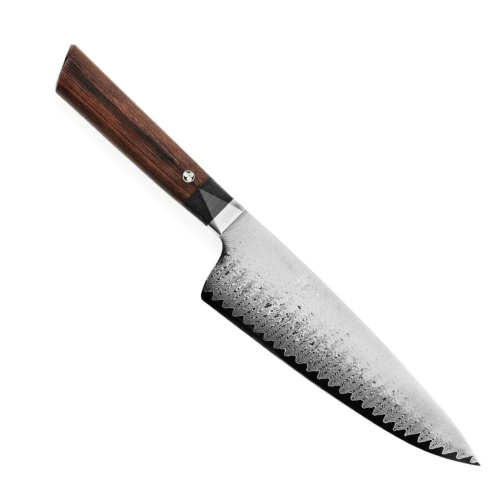 8 Inch Forged Japanese Steel Damascus Chef Knife Japanese Damascus Kitchen Knife Stainless Steel Handmade Chef Knives