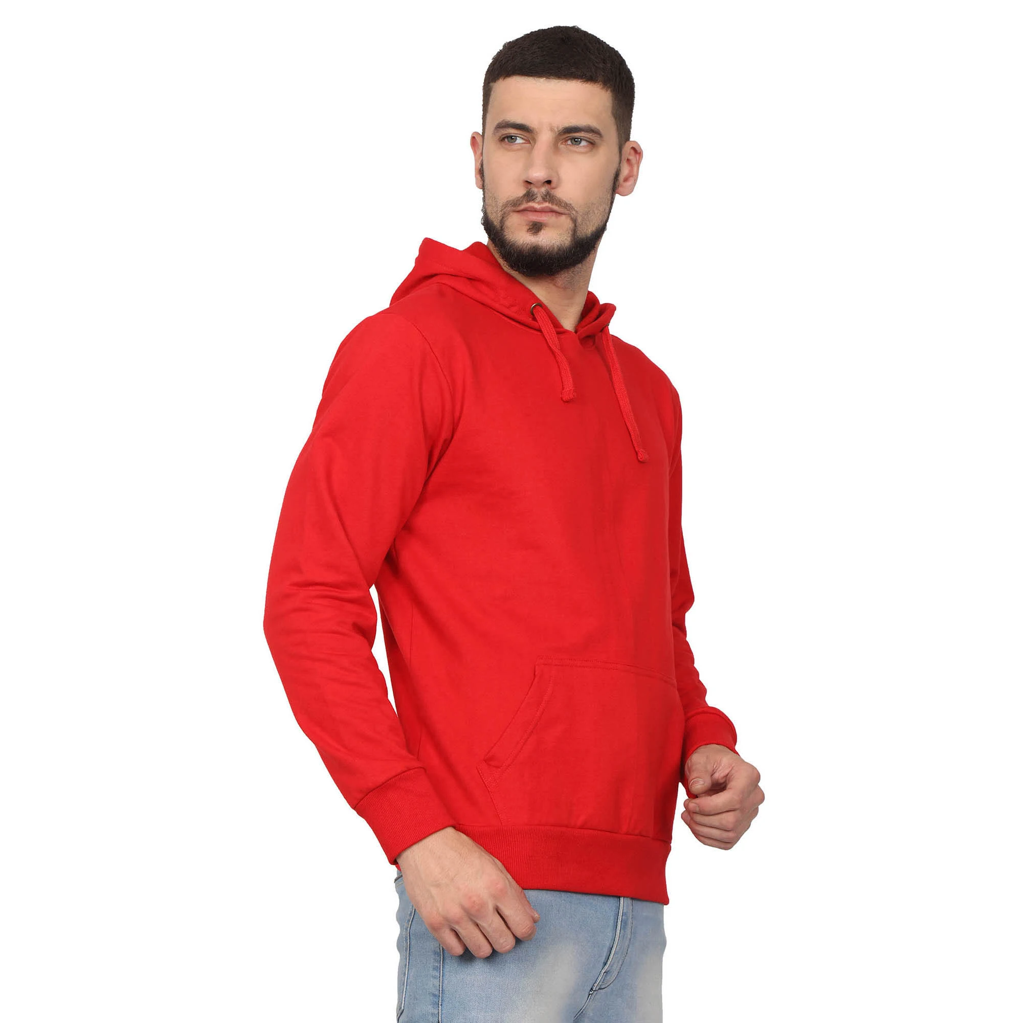 Anti-pilling 8XL Plus Size Custom 350gsm French Terry Blank Zip Up Hooded Hoodie With Pocket