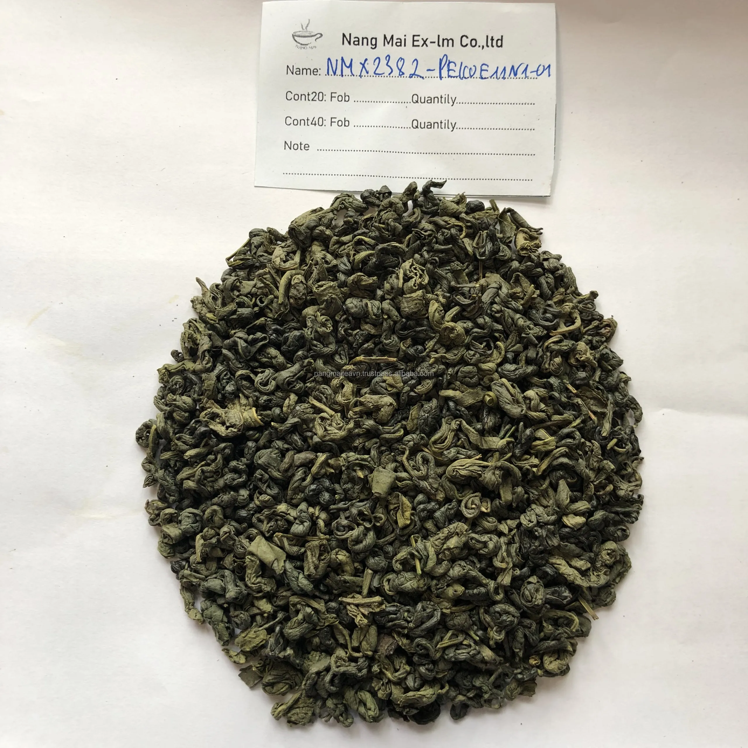 100% Organic Green Tea Leaves For Uzbekistan Market Peko Green Tea Super Pekoe Tea