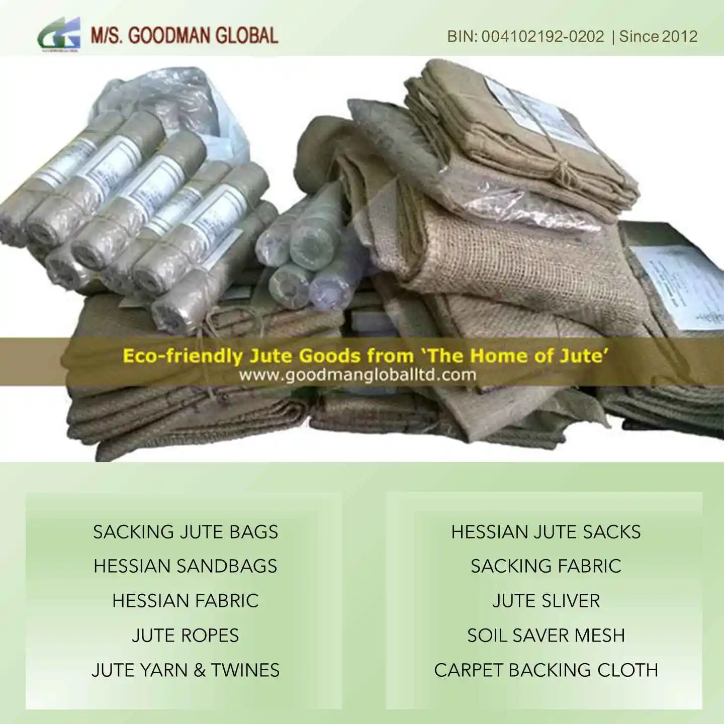 26x14 inch 160g jute sandbags for traffic control burlap sandbag unfilled hessian sand bags Wholesale Goodman Global Bangladesh