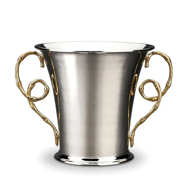 silver plated unique deer handle wine cooler Light Color Beaded Fancy Wholesale Luxury Wine Cooler For Sale