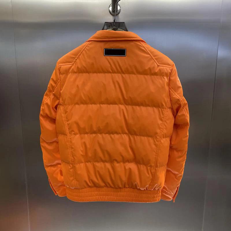 Fashion Elegance Causal Zipper Winter Letter Print Soild Color Padded Duck Light Down For Men Designer Custom Puffer Jacket