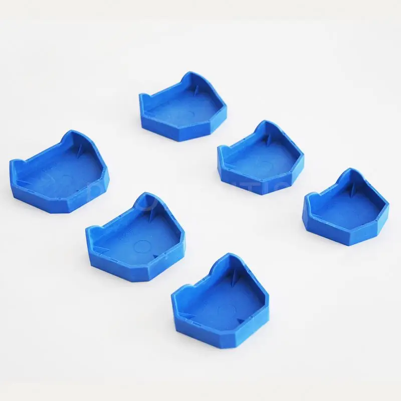 6Pcs/set 3 Sizes Dental Model Base Set Dental Mold Plaster Base Denture Tray Dental Lab Former Base Kit