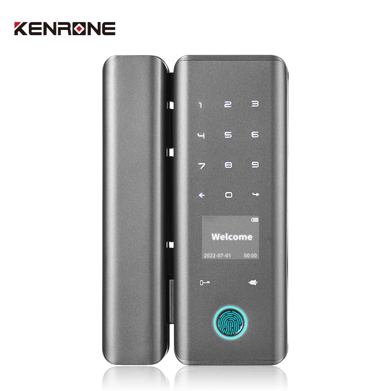 Tuya APP Remote Code Door Lock Aluminum Alloy Glass Door Lock FOR Home