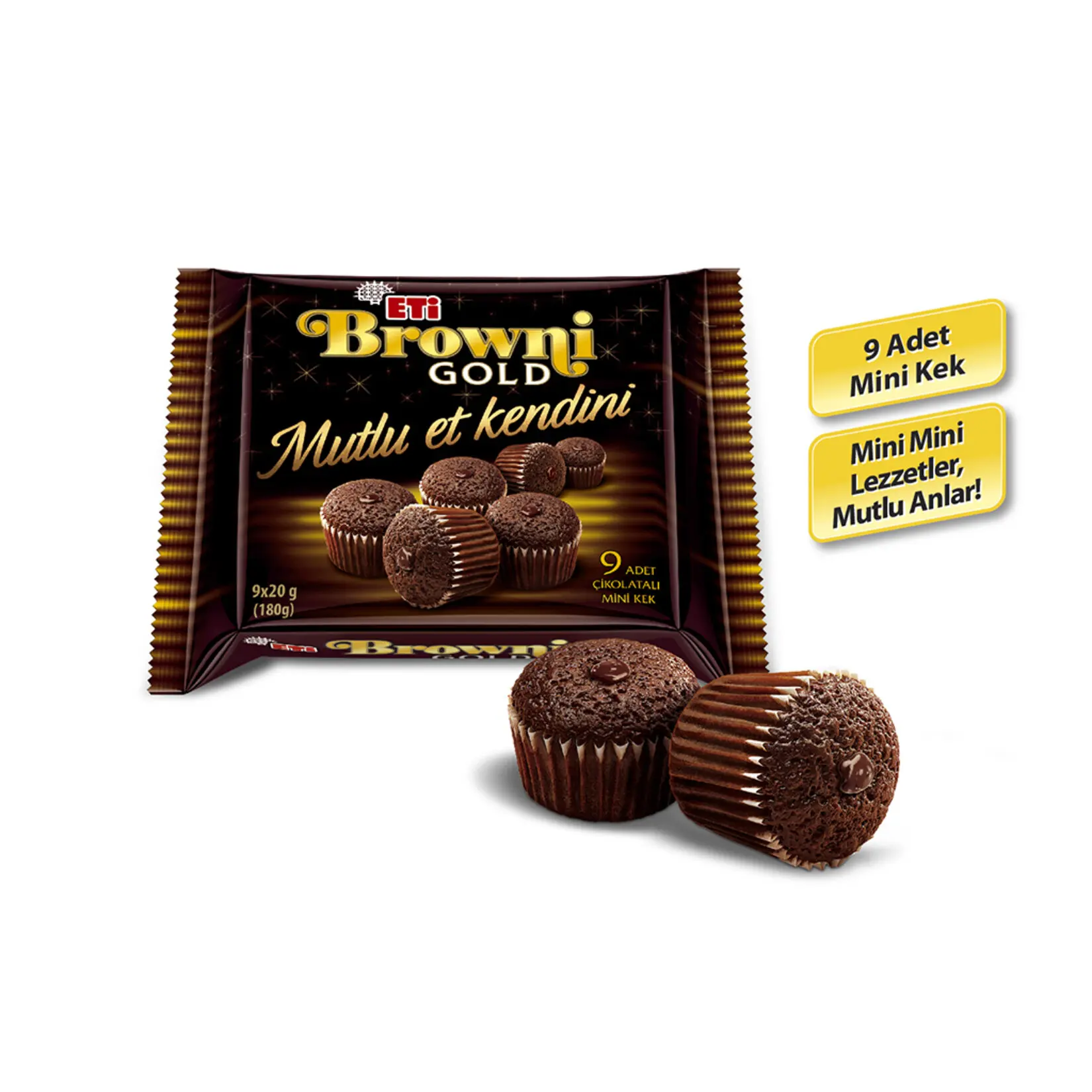 Wholesale Delicious Chocolate Cake Eti Browni Gold Mini Cocoa 180 Gr.