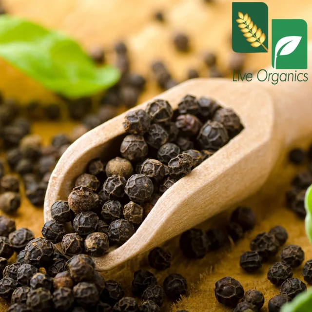 Black Pepper Whole TBC (Tea Bag Cut) 1-3 mm in size Naturally and Organically grown Black Pepper