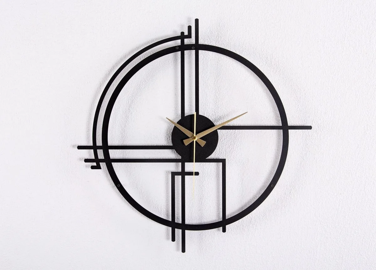 Best Wholesale Luxury Quartz Wall Clock Classic Rustic Wood MDF Material Silent Ticking Dial Unique Handmade Metal Frame Art