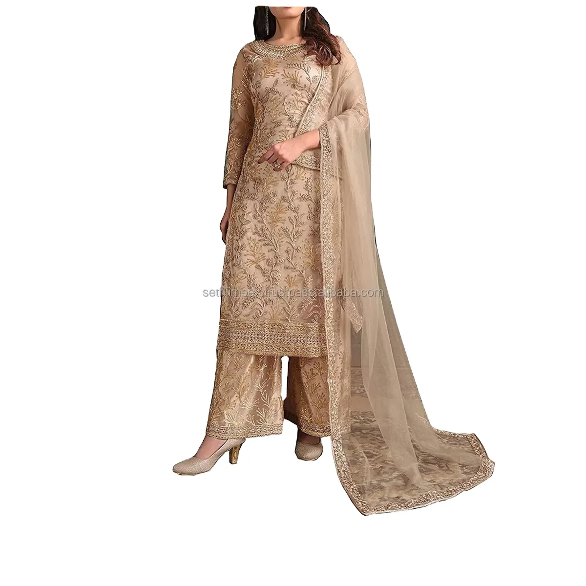 Premium Quality 2022 Latest  Wholesale pakistani embroidered wedding wears customized color size best stitching quality