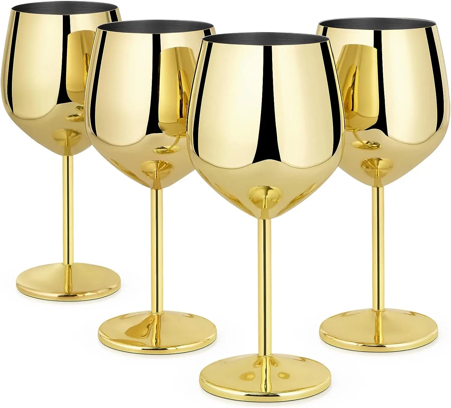 Indian Barware Stainless Steel Wine Glasses Silver Rose Gold Plated Unbreakable Stemmed Smoked Goblets Colorful Cupstyle Water