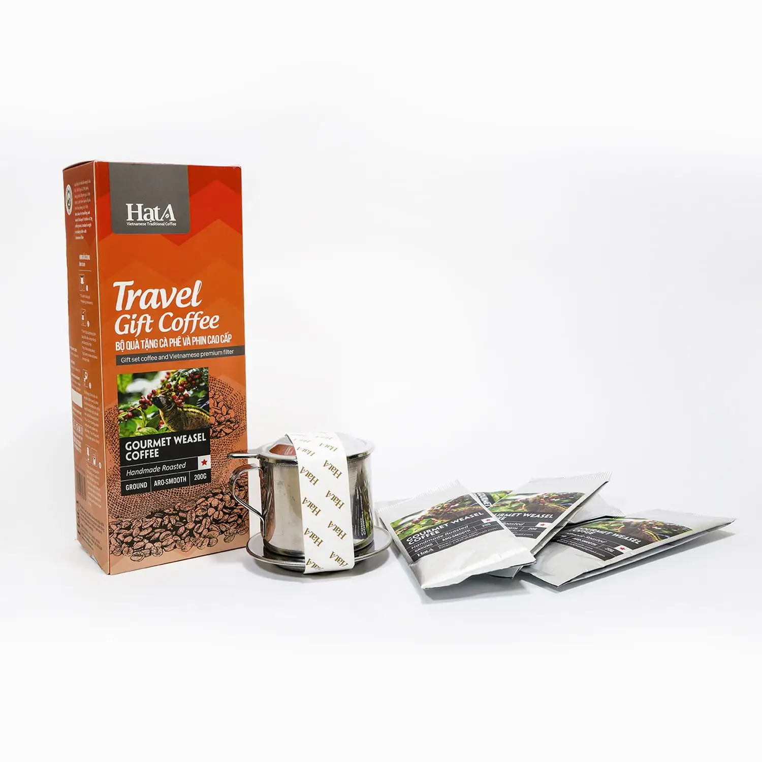 TRAVEL GIFT SET GOURMET WEASEL COFFEE