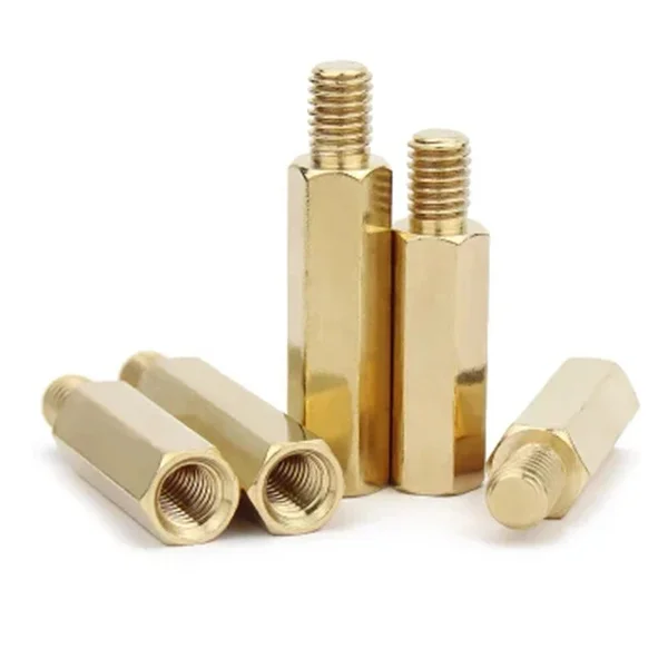 Brass Standoff 4mm-60mm Single Head Hexagonal Copper Stud M3 Brass Spacer