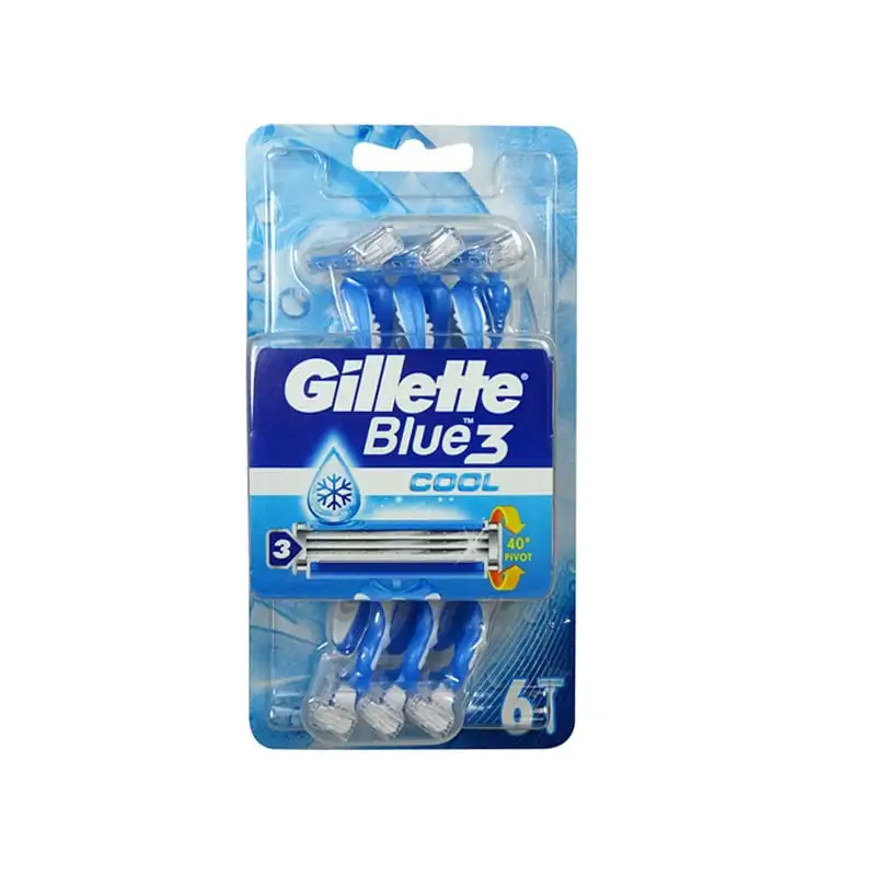 Gillette Blue3 Disposable Blades For Men 6 Razors