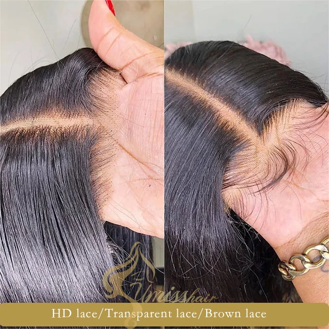 13x4 Transparent hd Lace Wig for American Black Women Deep 13x6 hd Lace Frontal Wigs 40 Inch Full Wig Raw Human Hair Lace Front