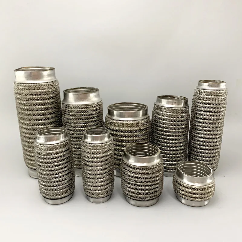 Automobile Exhaust Flexible Bellow Pipe With Nipples For Car Exhaust System Car Exhaust Flex Pipe