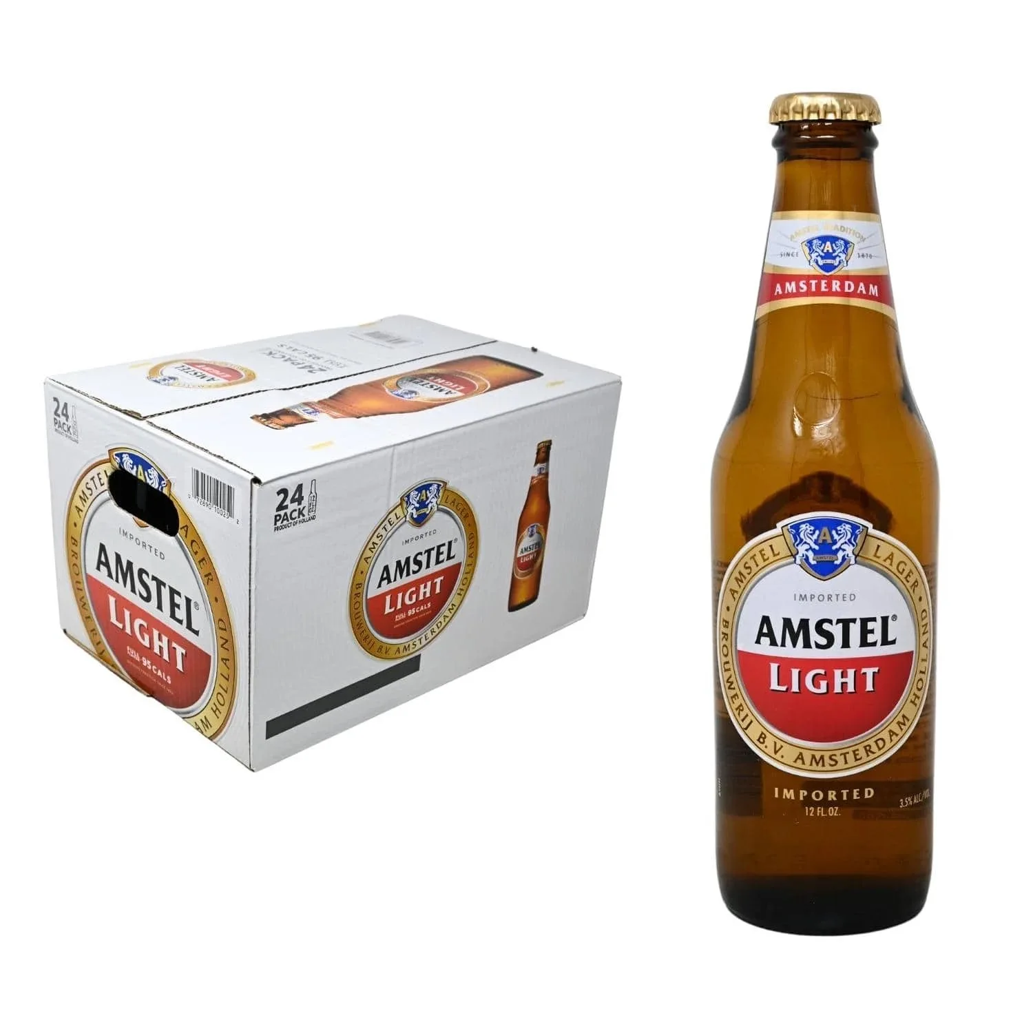 AMSTEL Light Амстердам голландское пиво более крупное 12 унц. 3 5 Альц. % 24 бутылки считают лучшую оптовую цену