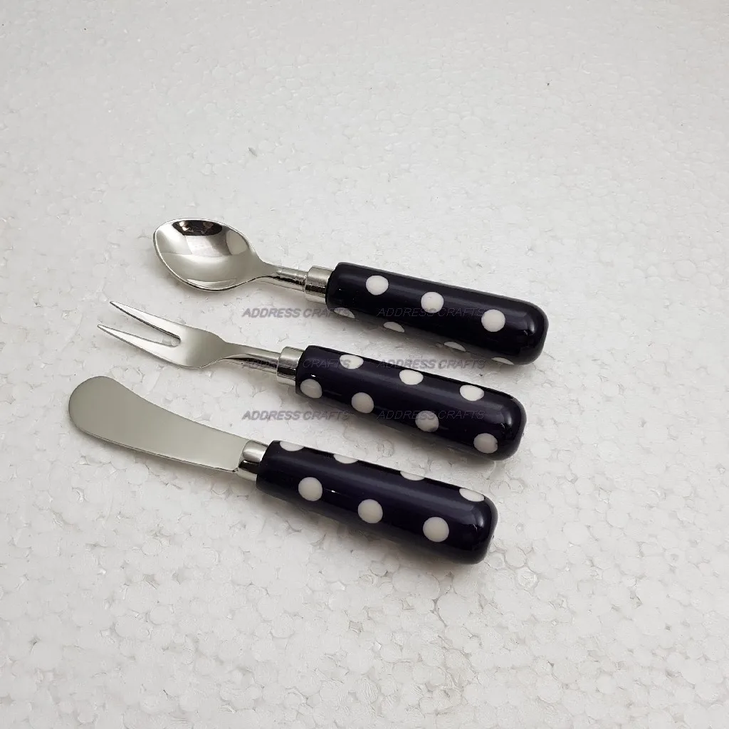 Best Quality Stainless Steel Cheese Knife Set And Resin Handle Table Decorate Birthday Party ware kitchenware Used Cheese Knife