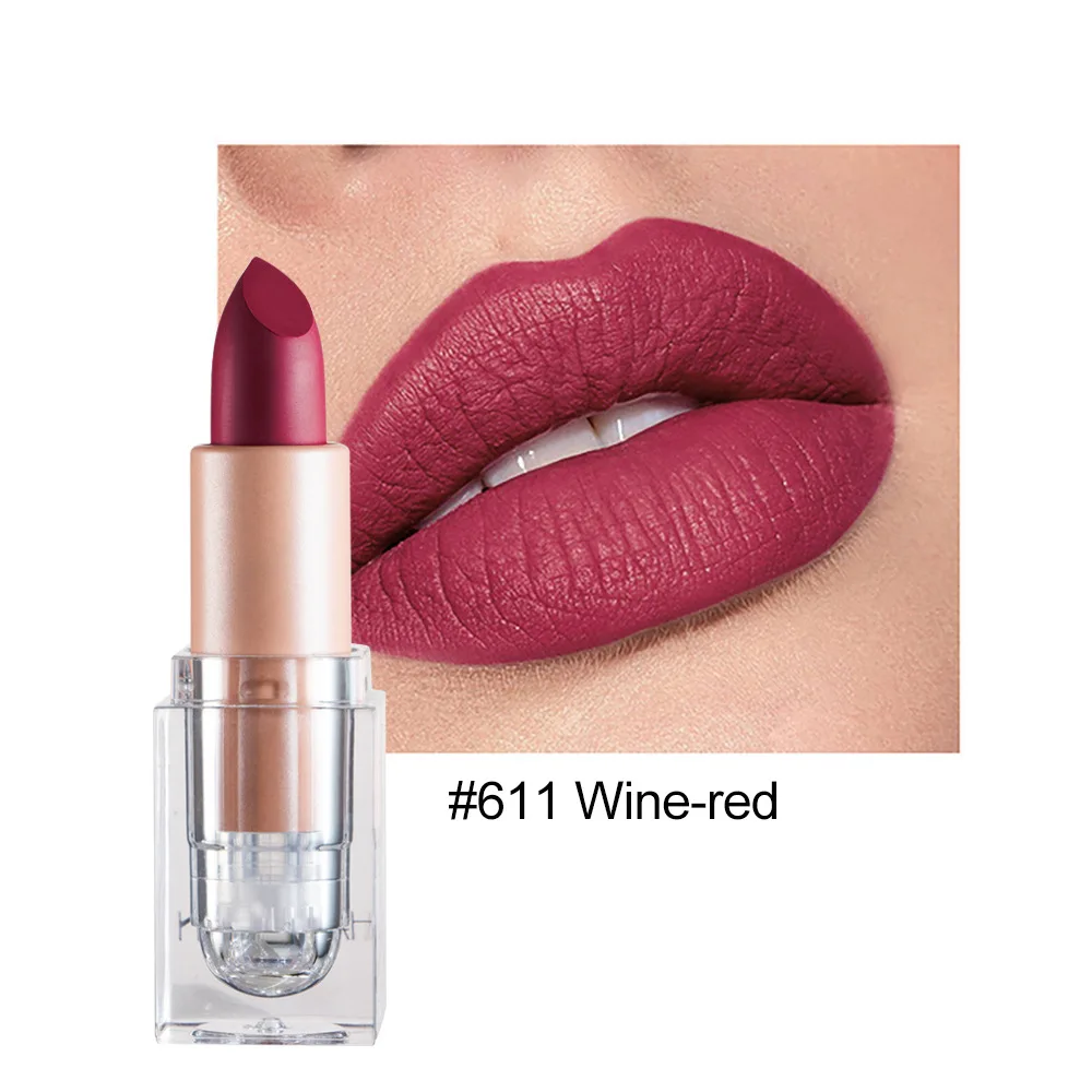 12 Colors Matte Red Nude Lip Stick Lip Balm Wholesale Private Label Cosmetics for Everyday Makeup