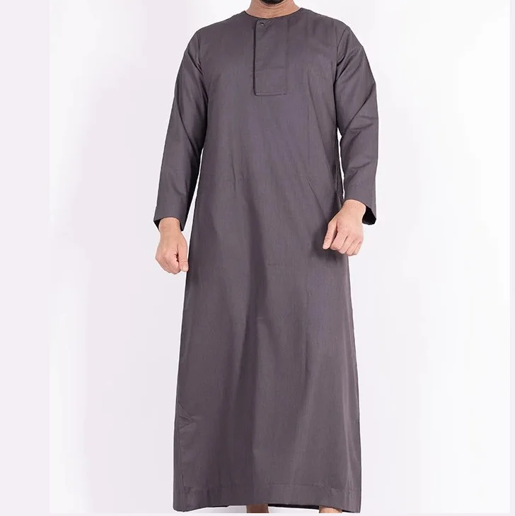 Al Daffah Thobes Fashion Print Islamic Muslim Dress Traditional Simple Casual Hot Selling Wholesale Mens Gents Thobes Breathable