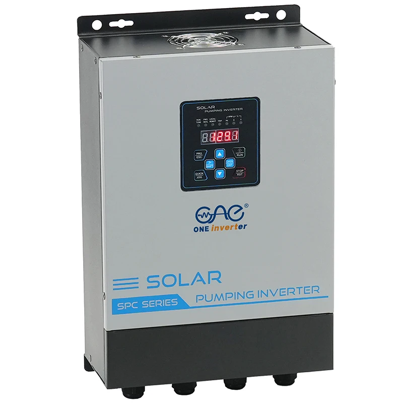 Quality certified intelligent solar inverter for water pump 5500W triple phase off grid in good price