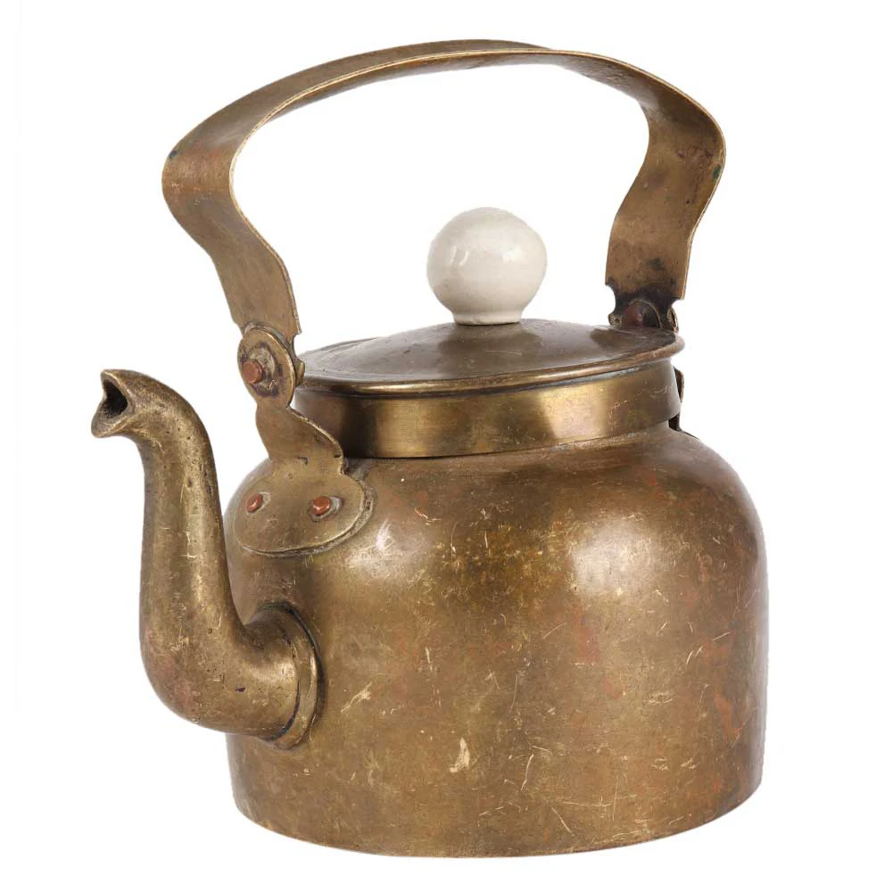 High quality Metal Brass Kettle For Making Tea Coffee at Lowest Price From India.