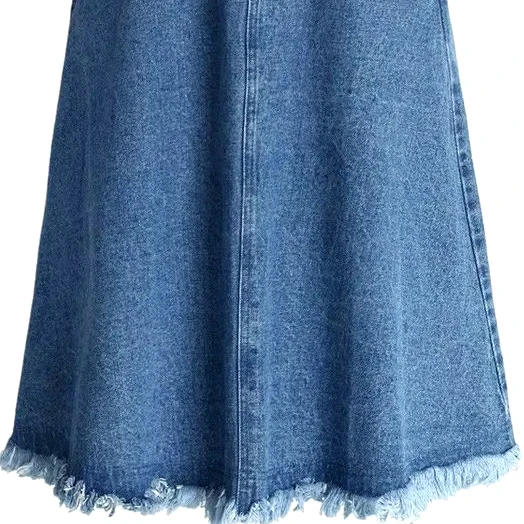 High Quality Women denim wide long skirts shaped jeans skirts slim fit vintage casual fashion whole sales